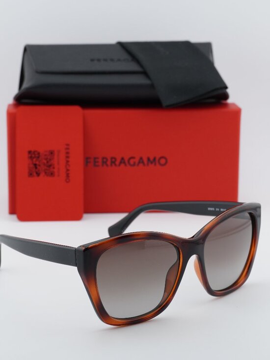 Salvatore Ferragamo SF957S 214 Cat Eye Sunglasses - Havana / Brown main image 6